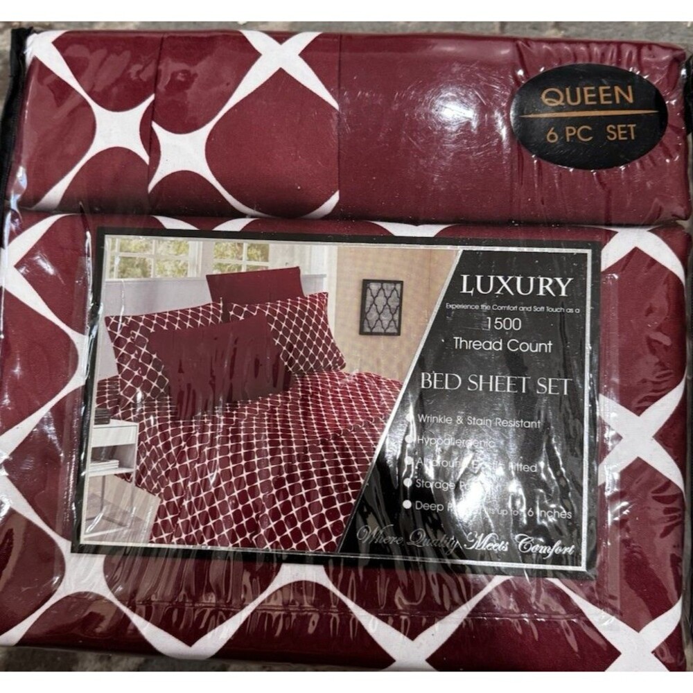 Luxury Comfort Soft Touch 6-Piece Queen Bed Sheet Set